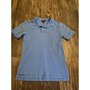 POLO Ralph Lauren Polo Shirt Boys Classic Cotton Light Blue Size Medium (10-12)